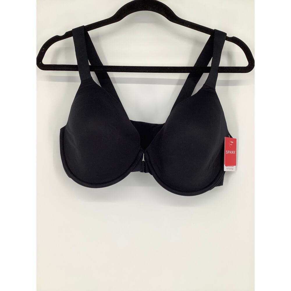 SPANX Sz 40D Black Bra-llelujah! Lightly Lined Full Coverage Bra Lingerie O16-15 - Picture 3 of 9